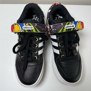 Platform Adidas Black and White Colorful Sneakers Street Design